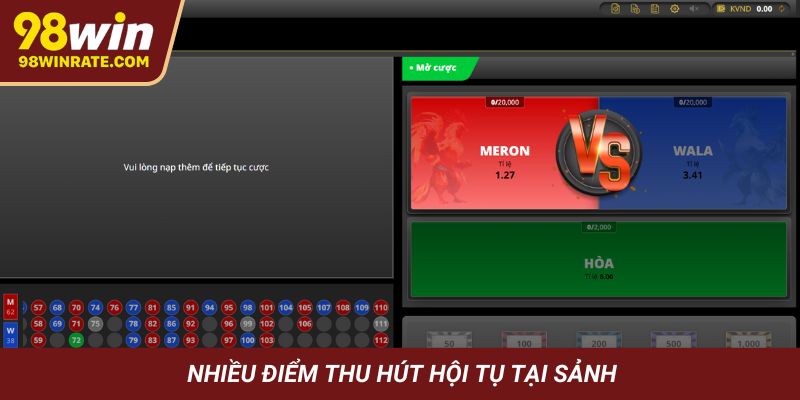 Nhiều điểm thu hút hội tụ tại sảnh